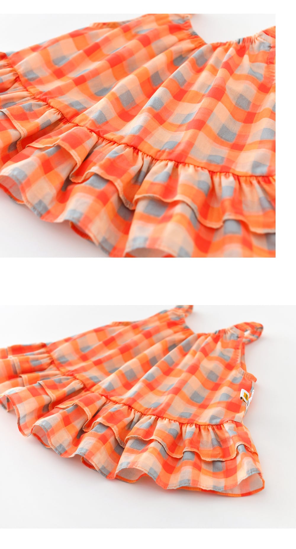 Gingham Tiered Top ギンガムチェック ノースリーブチュニック【mh0012850】 ABNN タンクトップ・キャミソール・ノースリーブトップス