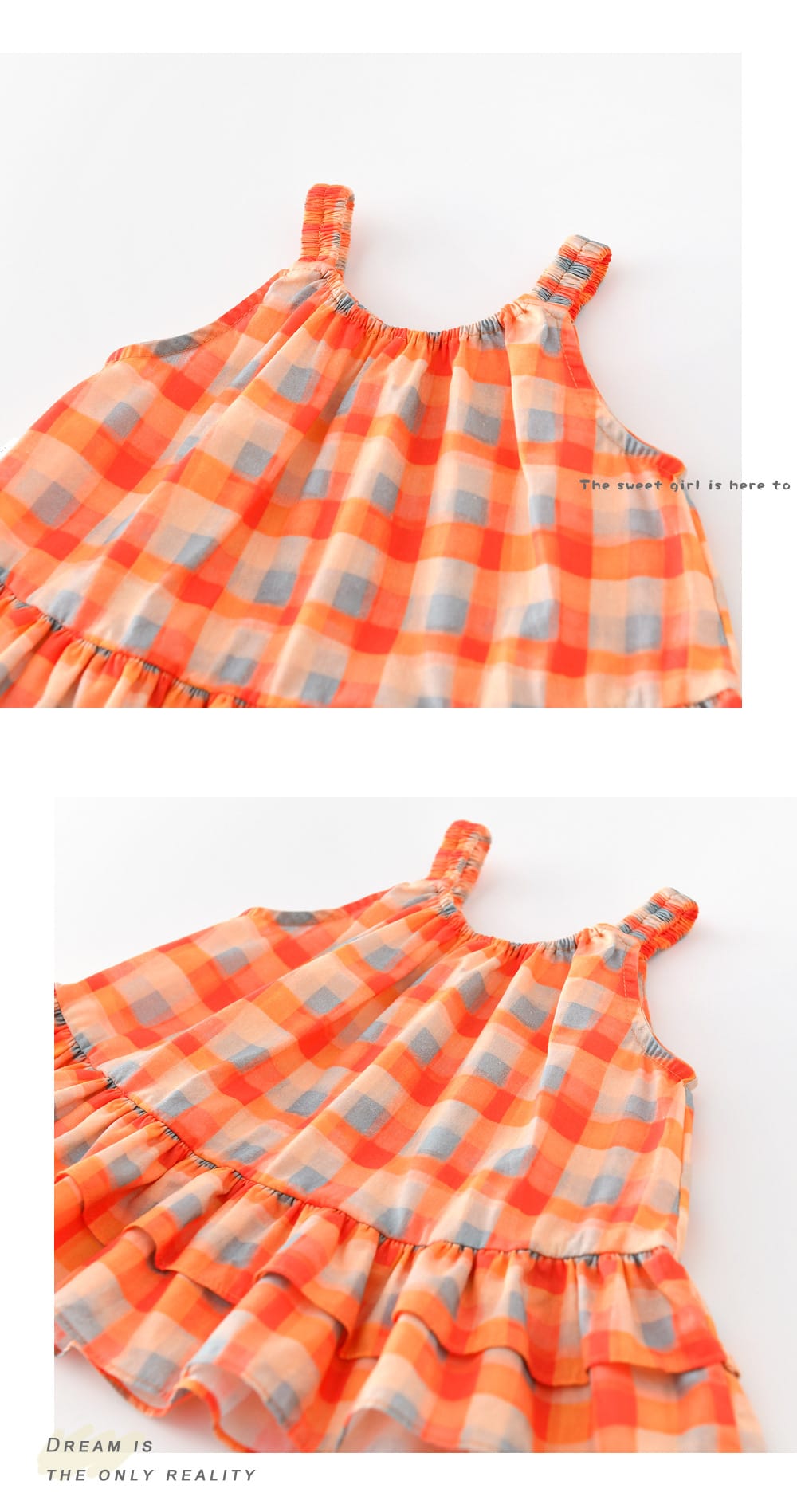 Gingham Tiered Top ギンガムチェック ノースリーブチュニック【mh0012850】 ABNN タンクトップ・キャミソール・ノースリーブトップス