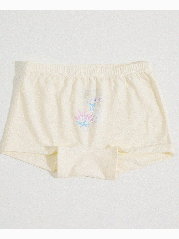 Girls' Cartoon Breathable Boxer Shorts ボタニカルプリント ボクサーパンツ【mh0013205】 yunerma 幼児用下着