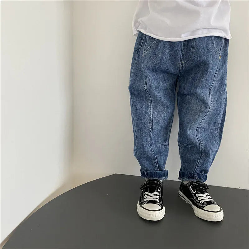 デニムパンツ キッズパンツ 裏フリースデニムパンツジーンズ【mh0008066】