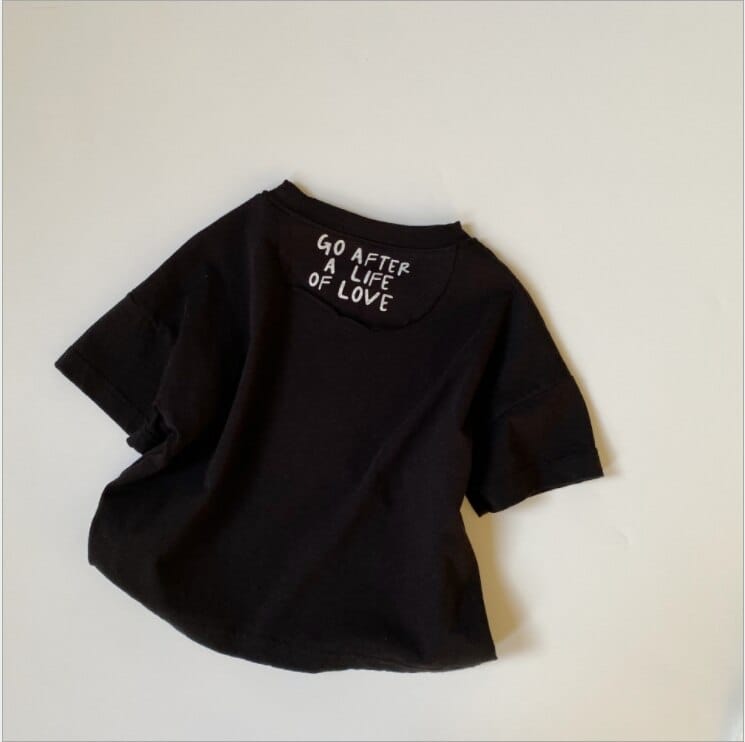 半袖Tシャツ キッズ バック レターロゴ 半袖 ルーズ Tシャツ トップス ボーイズ【mh0002477】