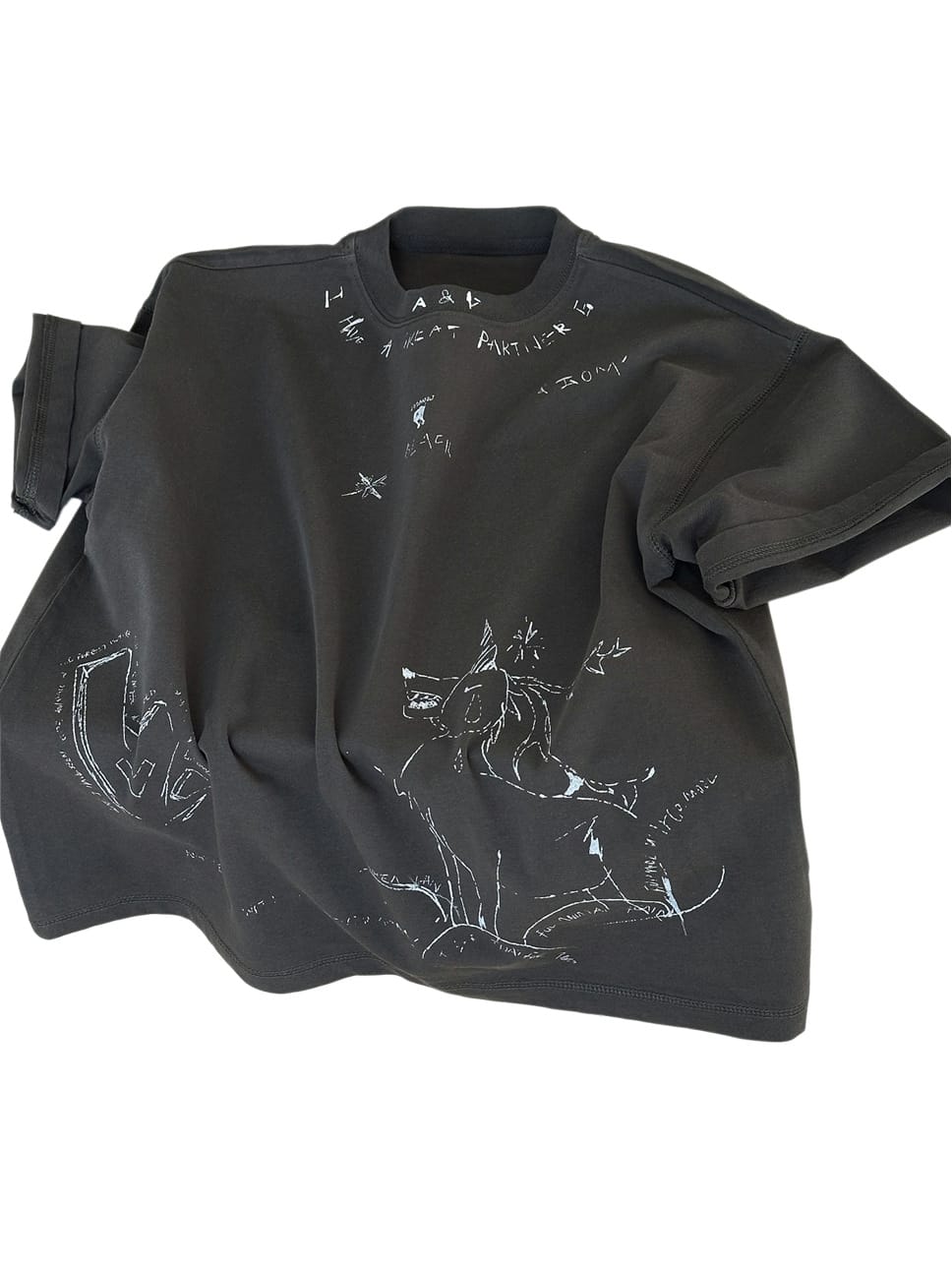 Graffiti Cotton T-shirt アニマル グラフィック 半袖Tシャツ【mh0012939】 snidols 半袖Tシャツ