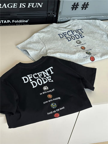 Graphic Alphabet Tee 英字プリント 半袖Tシャツ【mh0012972】 snidols 半袖Tシャツ