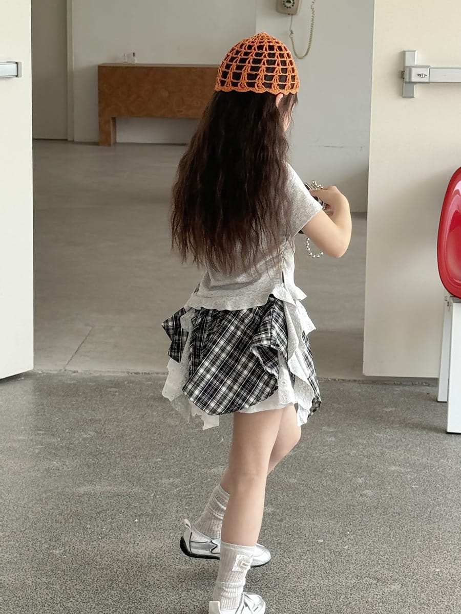 Graphic Bow Tee アシンメトリー 半袖Tシャツ【mh0013067】 mamahalo kids 半袖Tシャツ