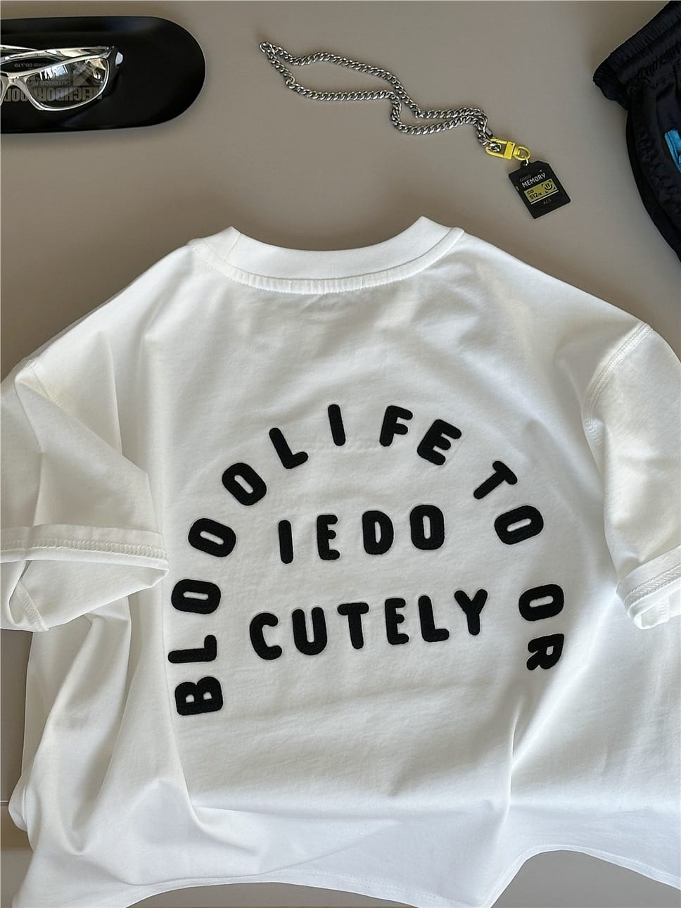 Graphic Cotton Tee バックロゴプリント 半袖Tシャツ【mh0012953】 snidols