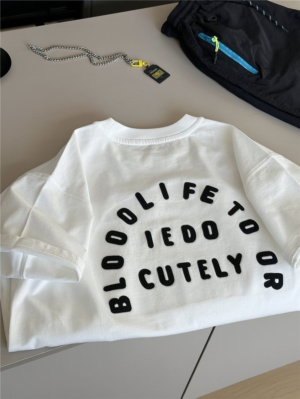 Graphic Cotton Tee バックロゴプリント 半袖Tシャツ【mh0012953】 snidols