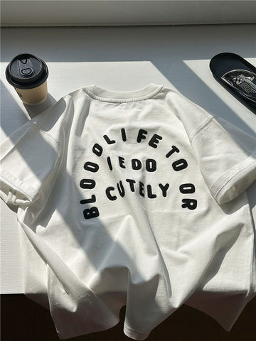 Graphic Cotton Tee バックロゴプリント 半袖Tシャツ【mh0012953】 snidols