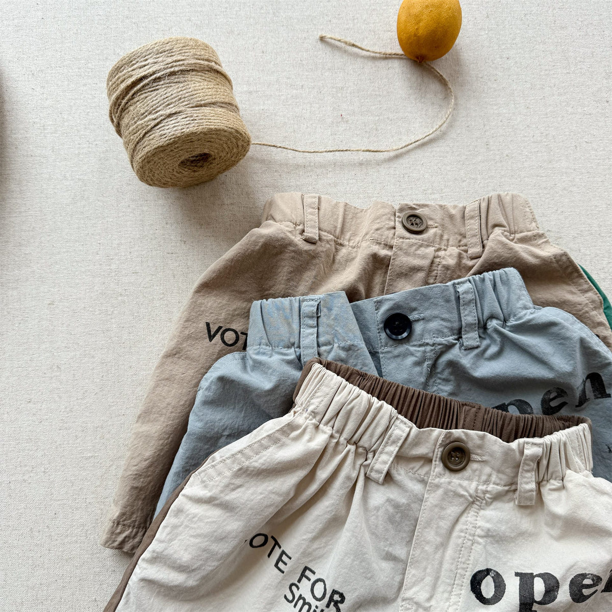 Graphic Letter Print Shorts プリント ショートパンツ【mh0013220】 ADbaby ハーフパンツ・ショートパンツ