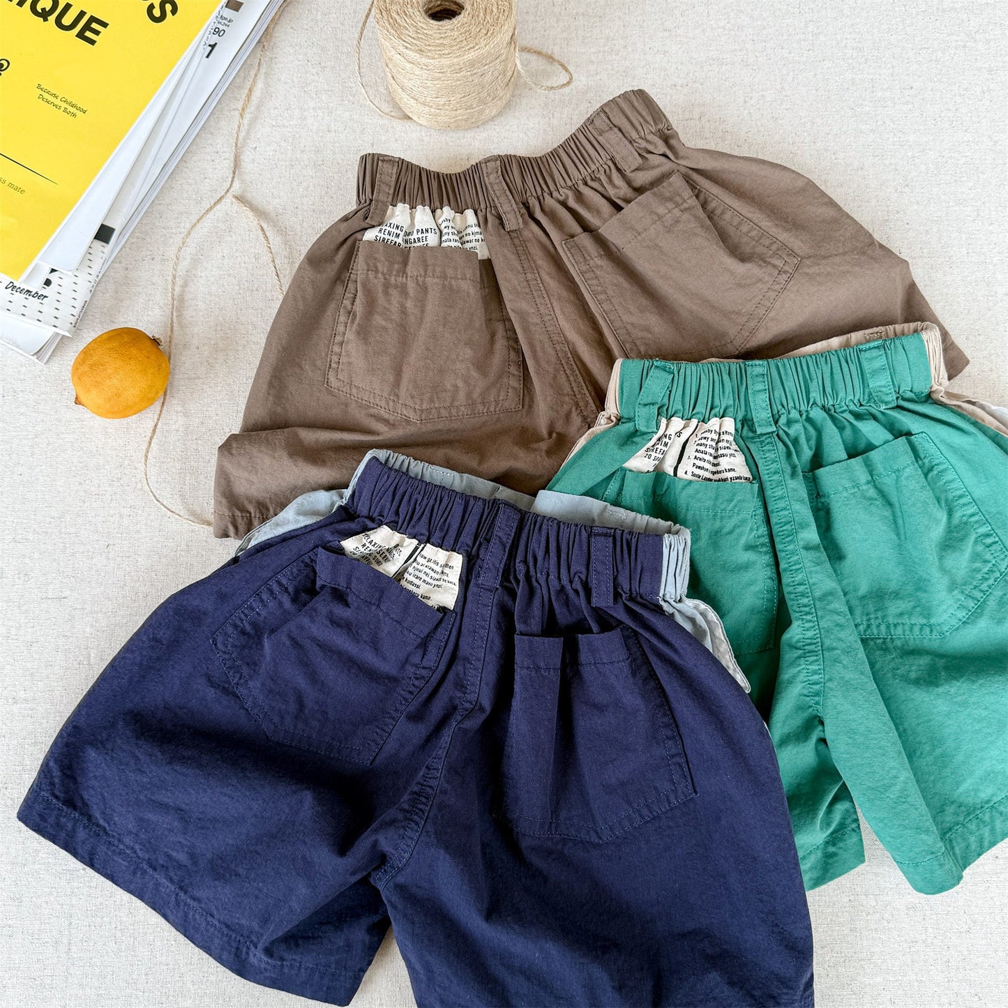Graphic Letter Print Shorts プリント ショートパンツ【mh0013220】 ADbaby ハーフパンツ・ショートパンツ