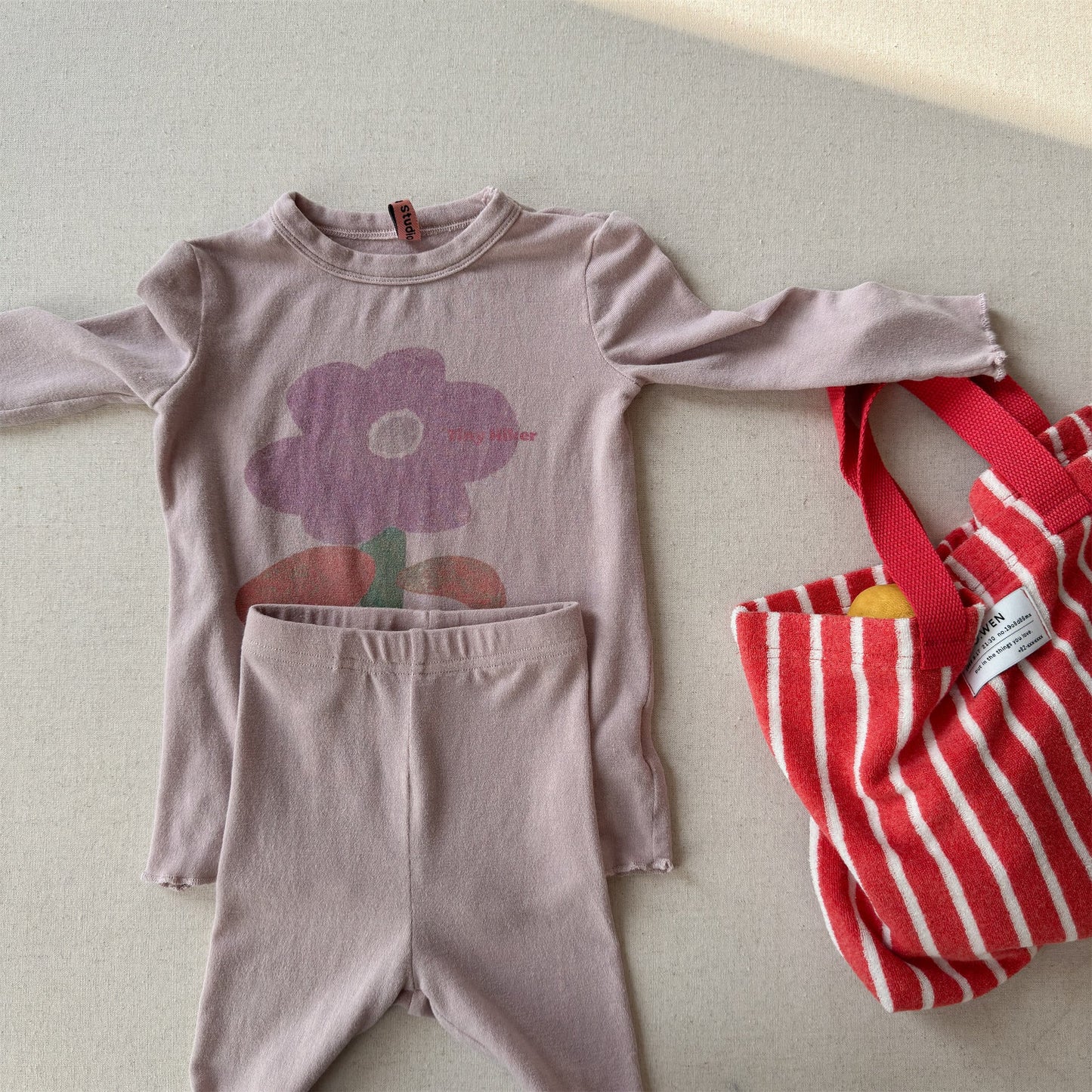 Graphic Long Sleeve Pajama Set グラフィック 長袖 パジャマセット【mh0012451】 Pink / 80cm ADbaby 長袖パジャマ