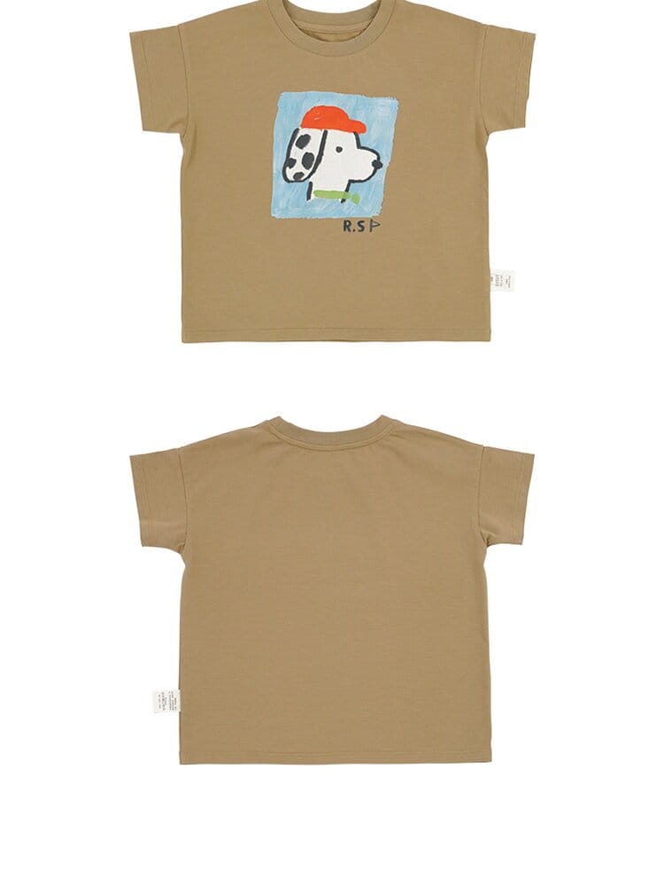 Graphic Printed Lyocell Cotton T-shirt イラスト 半袖Tシャツ【mh0013100】 RICE & SKY 半袖Tシャツ