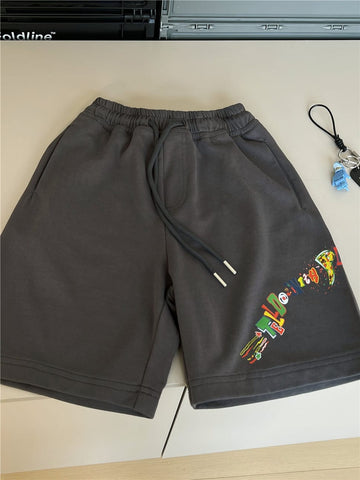 Graphic Sweat Shorts ロゴプリント ハーフパンツ【mh0012962】 snidols ハーフパンツ・ショートパンツ