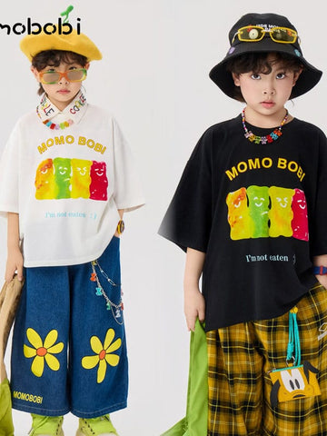 Gummy Bear Graphic Tee クマプリント 半袖Tシャツ【mh0012995】 mamahalo shop 半袖Tシャツ