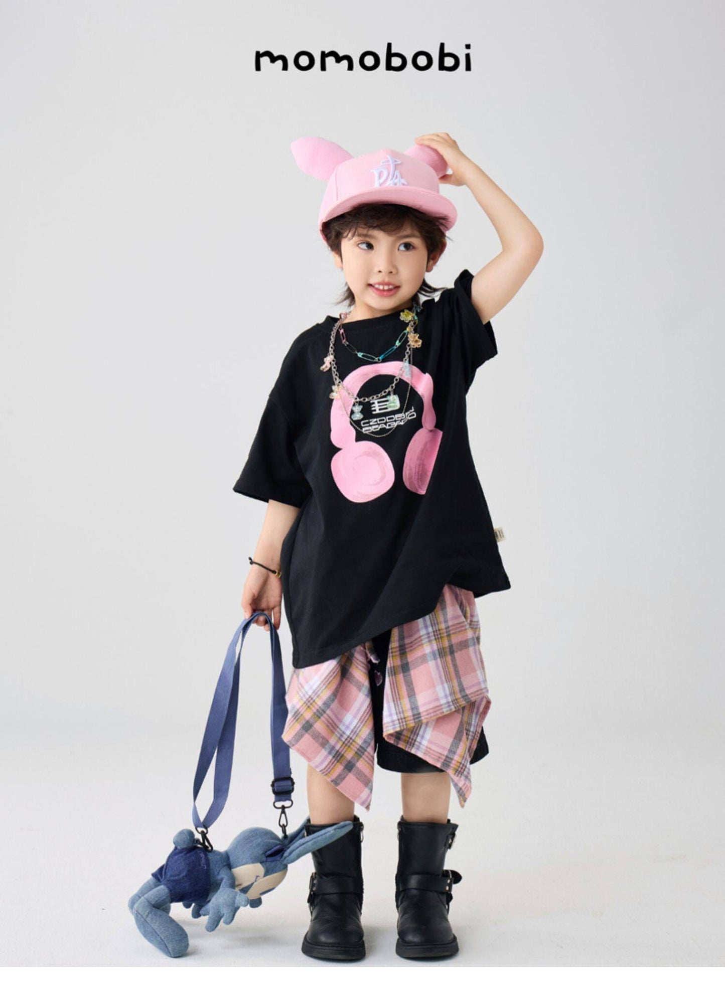 Gummy Bear Multi-Chain Accessory 安全ピン ベア 3連チェーン ネックレス【mh0013009】 Multi Color / One Size momobobi ベビーキッズその他アクセサリー