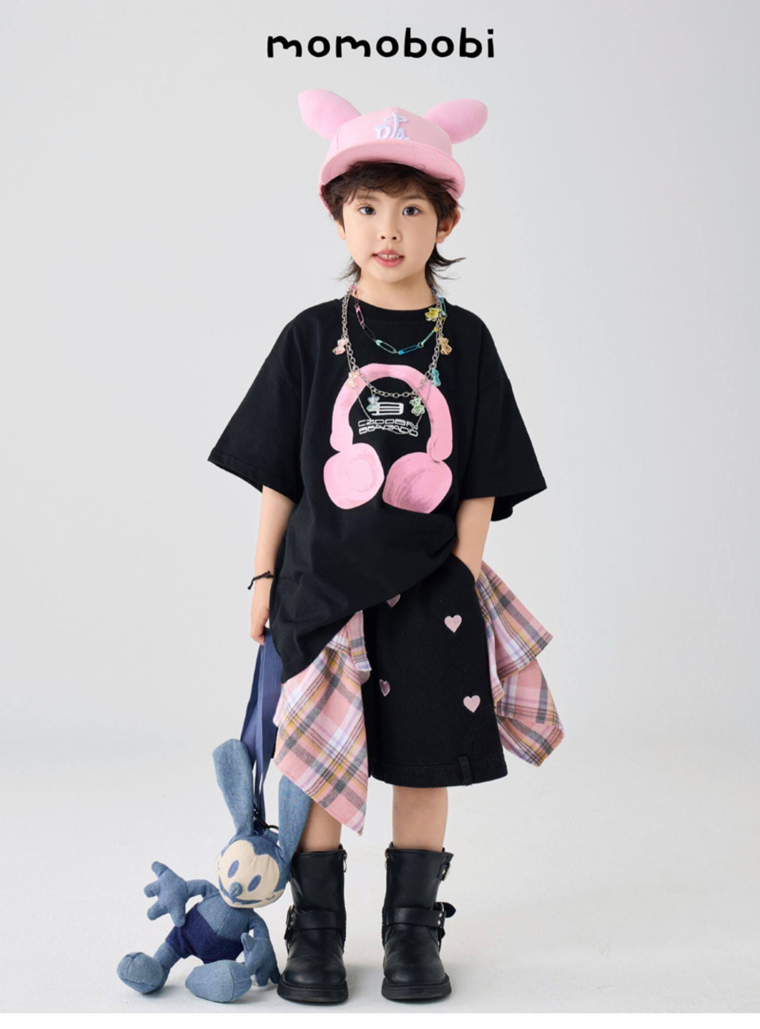 Gummy Bear Multi-Chain Accessory 安全ピン ベア 3連チェーン ネックレス【mh0013009】 Multi Color / One Size momobobi ベビーキッズその他アクセサリー
