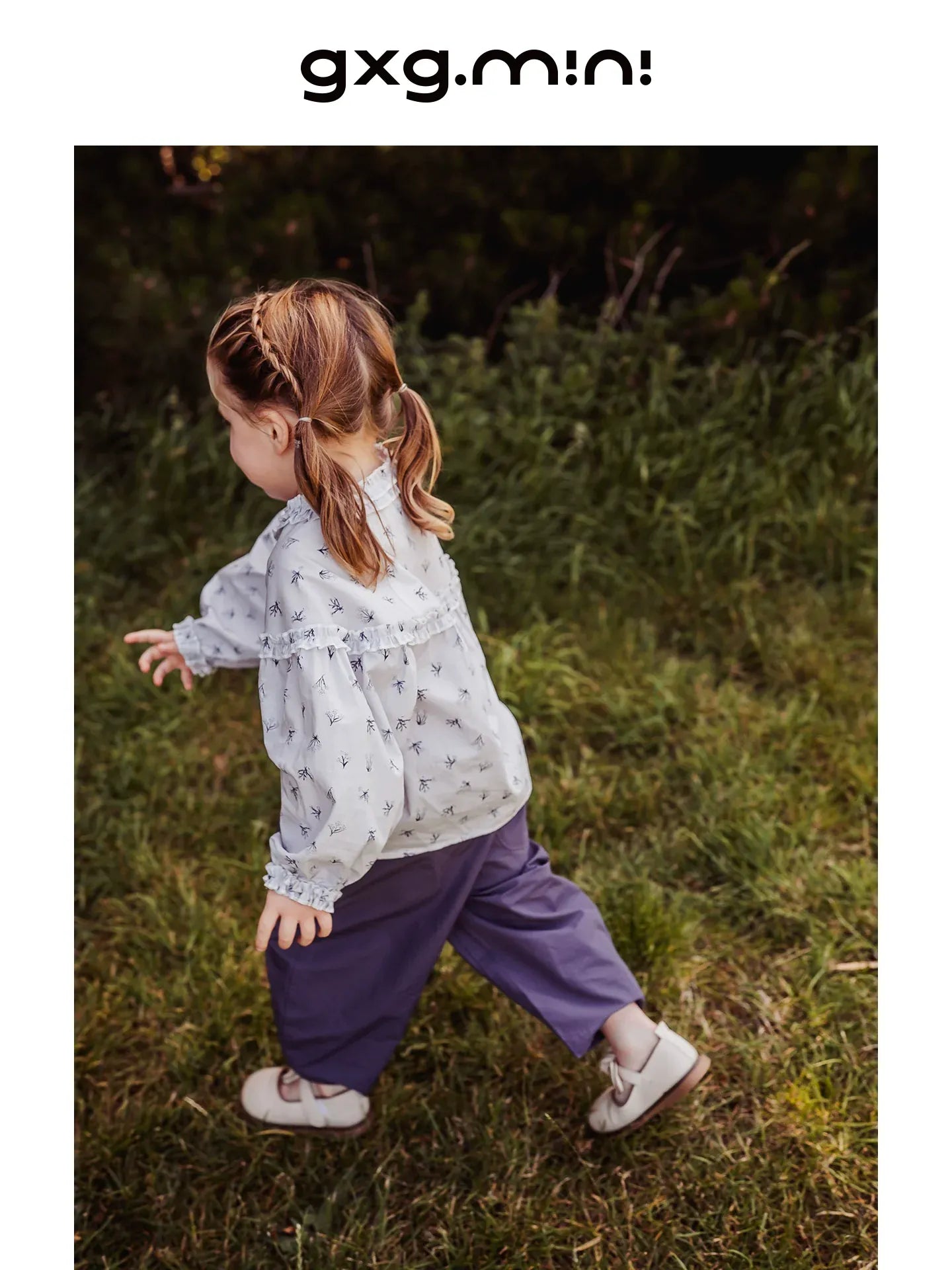 長袖シャツ・ブラウス 長袖ブラウス 綿100% 小花柄 フリルネック ゆるシルエット【mh0011334】