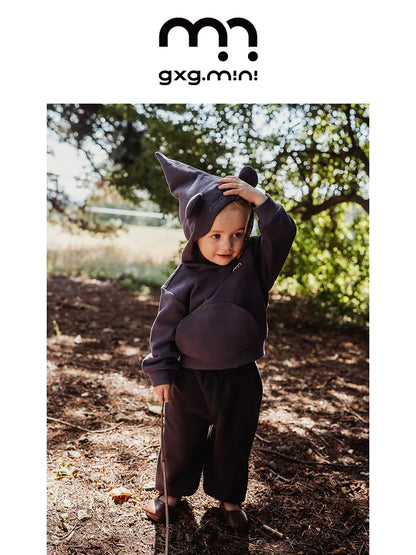 トレーナー・フーディ 長袖スウェットパーカー 綿100% フード付き 無地 ゆるシルエット【mh0011337】