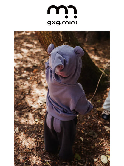 トレーナー・フーディ 長袖スウェットパーカー 綿100% フード付き 無地 ゆるシルエット【mh0011337】