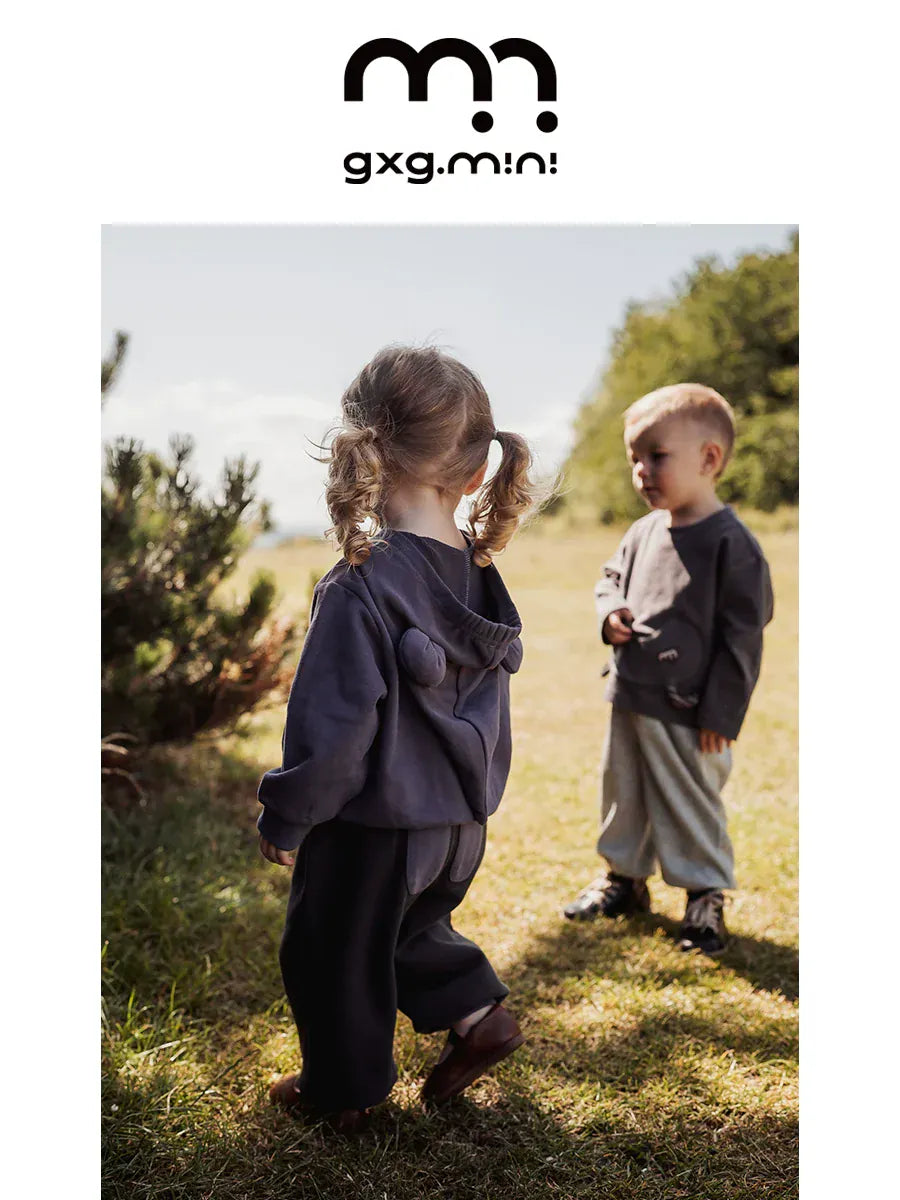 トレーナー・フーディ 長袖スウェットパーカー 綿100% フード付き 無地 ゆるシルエット【mh0011337】