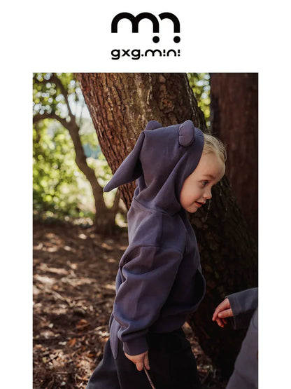 トレーナー・フーディ 長袖スウェットパーカー 綿100% フード付き 無地 ゆるシルエット【mh0011337】