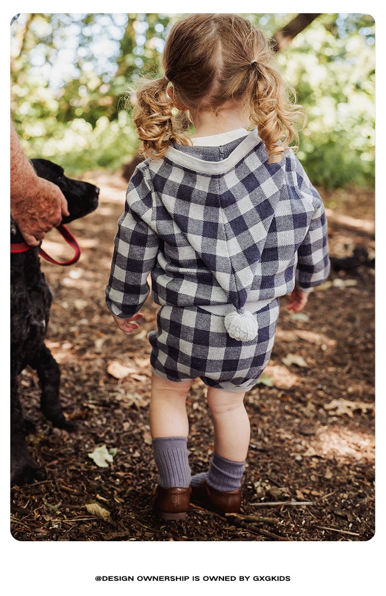 サロペットパンツ・サスペンダーパンツ ニットブルマ 綿100% チェック柄 サロペット サス付きパンツ ベビー【mh0011338】