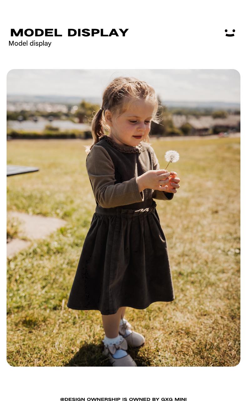 ノースリーブワンピース ノースリーブワンピース コーデュロイ Aライン ジャンパースカート 丸首【mh0011319】