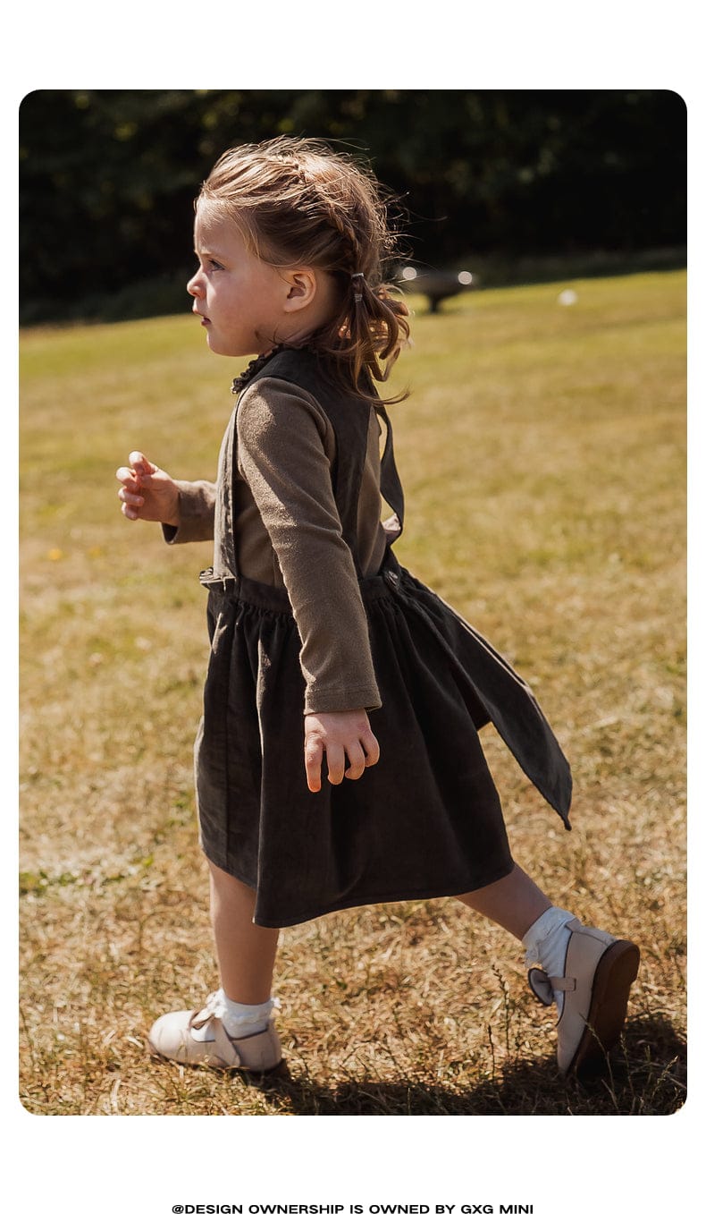 ノースリーブワンピース ノースリーブワンピース コーデュロイ Aライン ジャンパースカート 丸首【mh0011319】