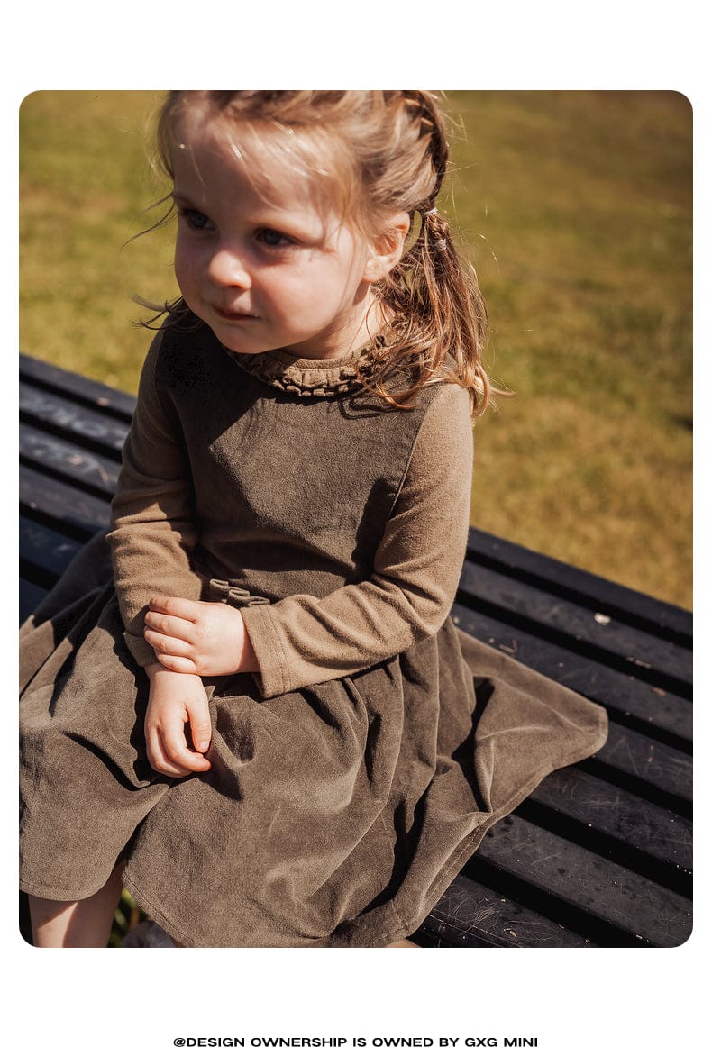 ノースリーブワンピース ノースリーブワンピース コーデュロイ Aライン ジャンパースカート 丸首【mh0011319】