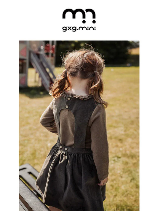 ノースリーブワンピース ノースリーブワンピース コーデュロイ Aライン ジャンパースカート 丸首【mh0011319】