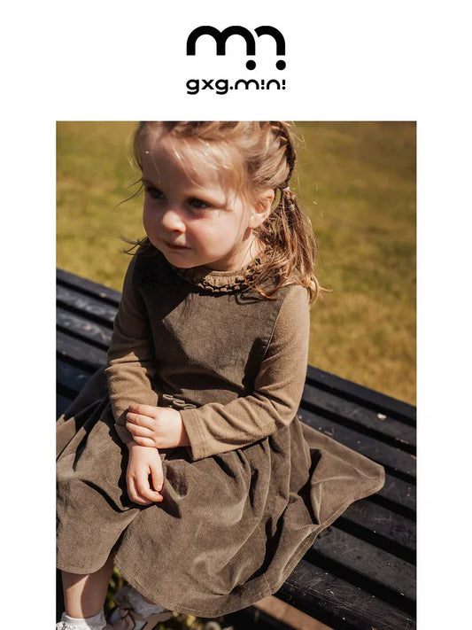 ノースリーブワンピース ノースリーブワンピース コーデュロイ Aライン ジャンパースカート 丸首【mh0011319】