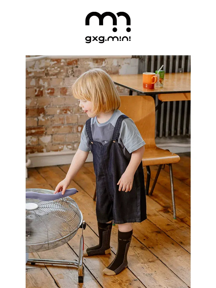 オーバーオール anti-fading denim shorts【mh0009504】