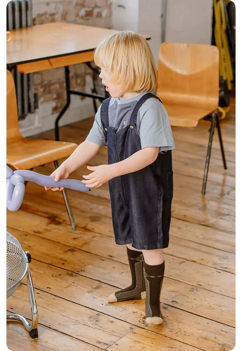 オーバーオール anti-fading denim shorts【mh0009504】