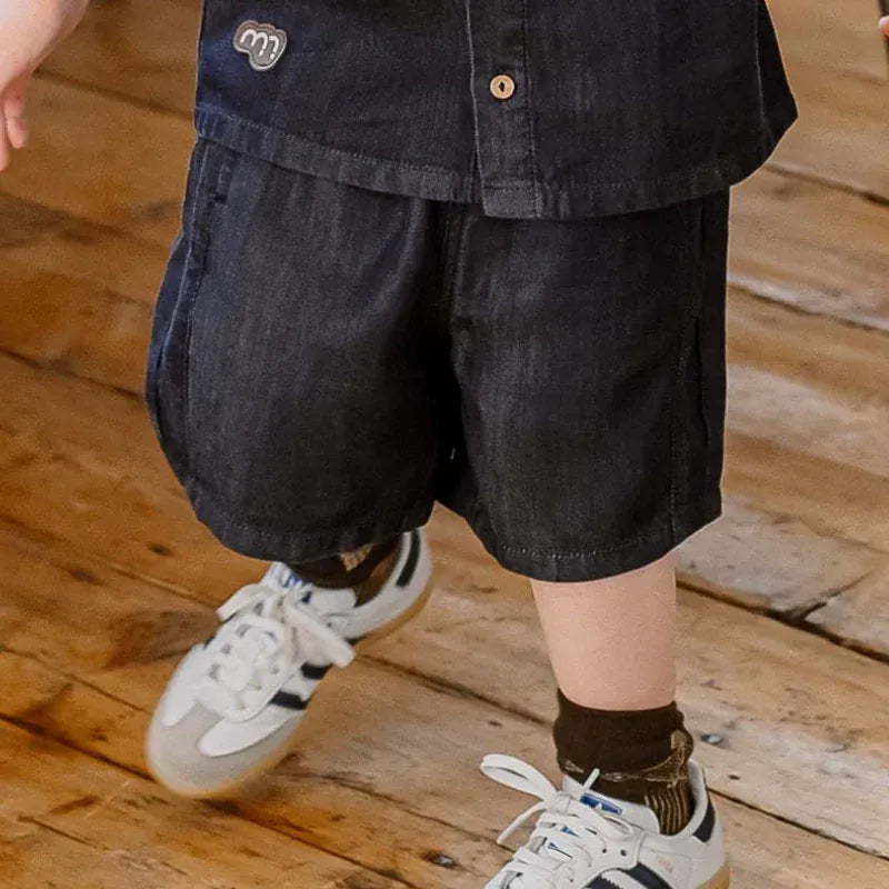 ハーフパンツ・ショートパンツ Denim Blue / 90cm denim summer thin shorts【mh0009507】