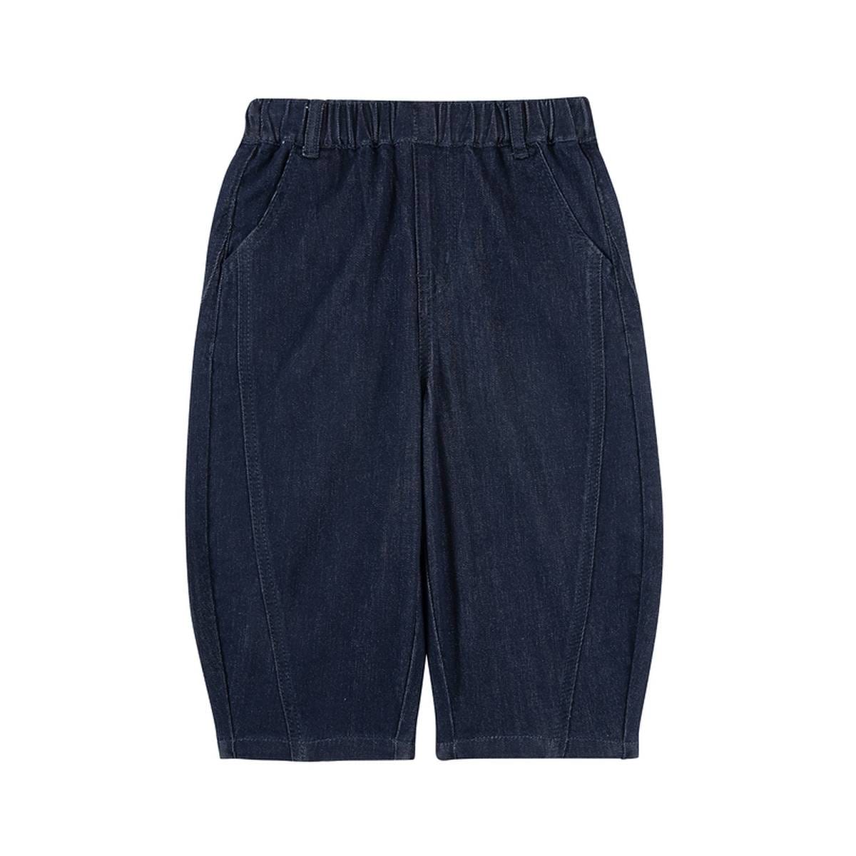 デニムパンツ Denim Blue / 90cm ロングパンツ デニム素材 バルーンシルエット ゆったり 無地【mh0011329】