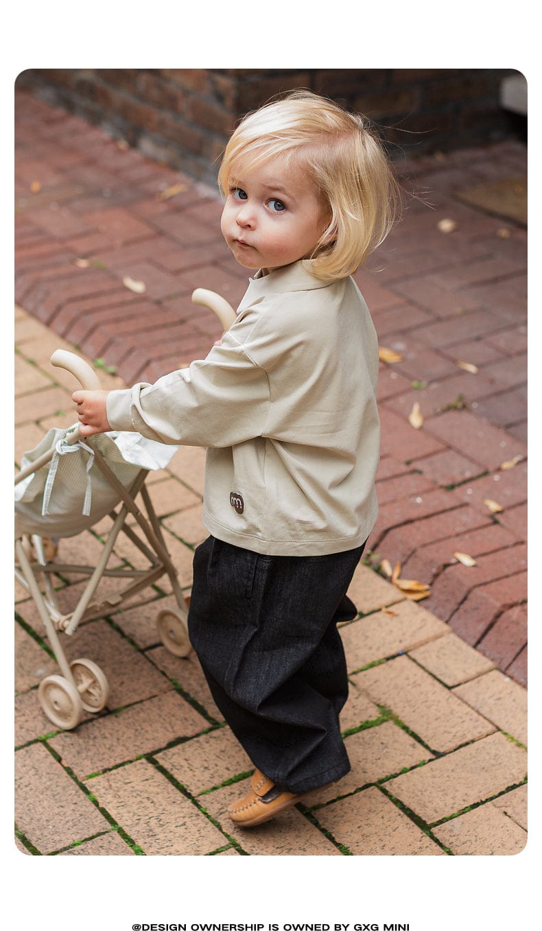 長袖シャツ・ブラウス 長袖ポロシャツ プルオーバー 無地 北欧風 ブラウス【mh0011308】