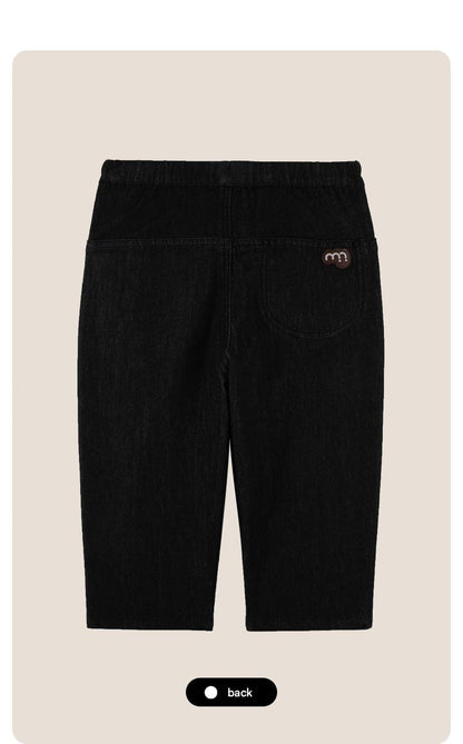 デニムパンツ ロングデニムパンツ ジーンズ素材 ストレート ゆるシルエット ゆったり【mh0011309】