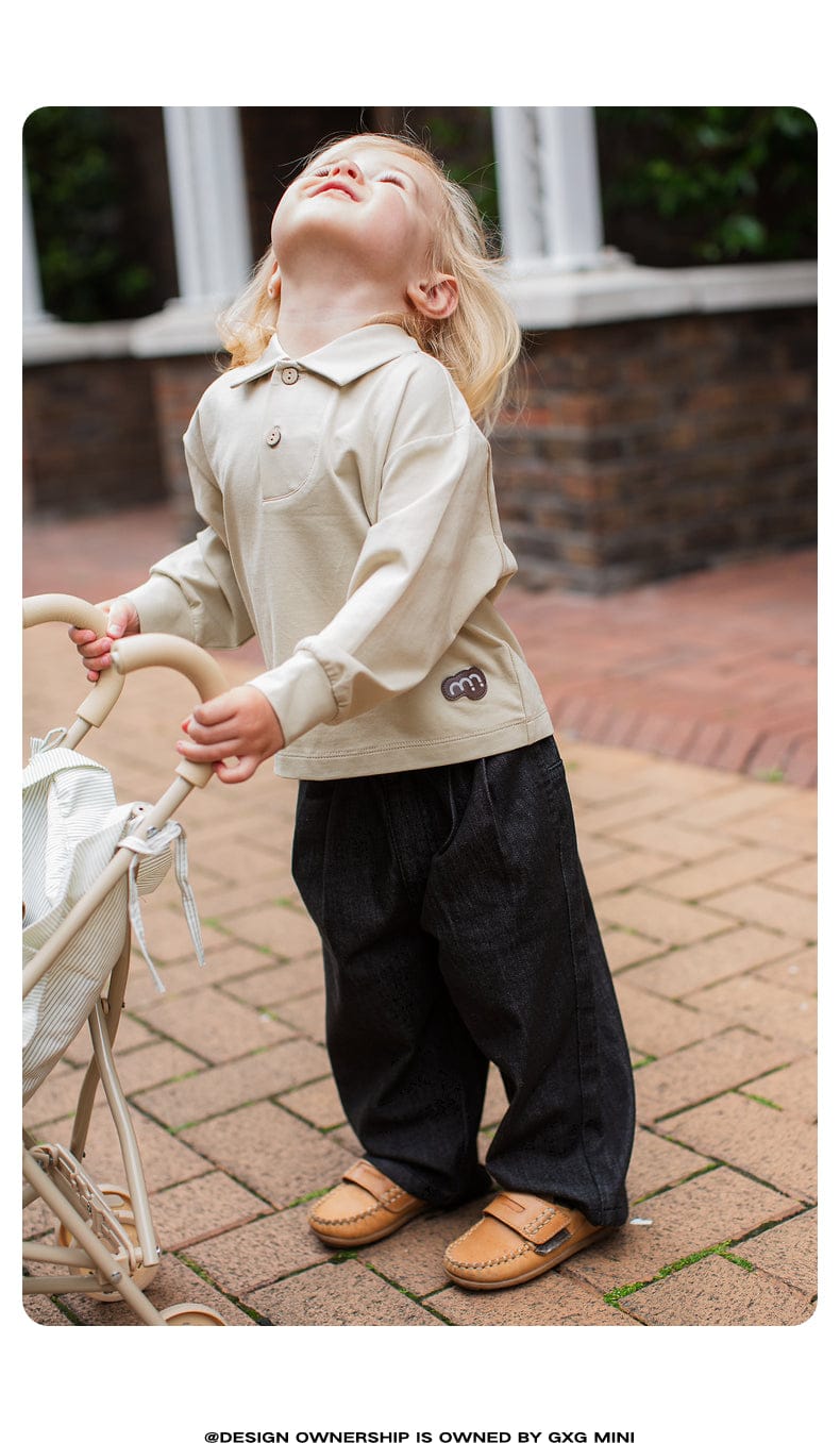 デニムパンツ ロングデニムパンツ ジーンズ素材 ストレート ゆるシルエット ゆったり【mh0011309】