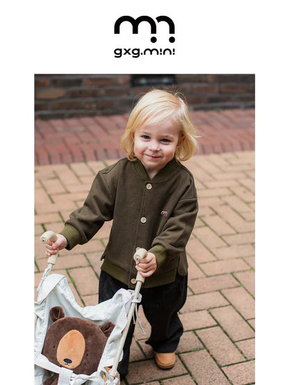 カーディガン・パーカー 長袖カーディガン ニット素材 スタンドカラー リブ袖 カジュアル【mh0011312】