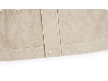 ショートコート・ジャケット・ジャンパー 長袖アウター スタンドカラー 無地 シンプル ボタン【mh0011316】