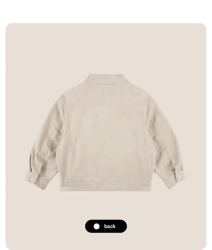 ショートコート・ジャケット・ジャンパー 長袖アウター スタンドカラー 無地 シンプル ボタン【mh0011316】