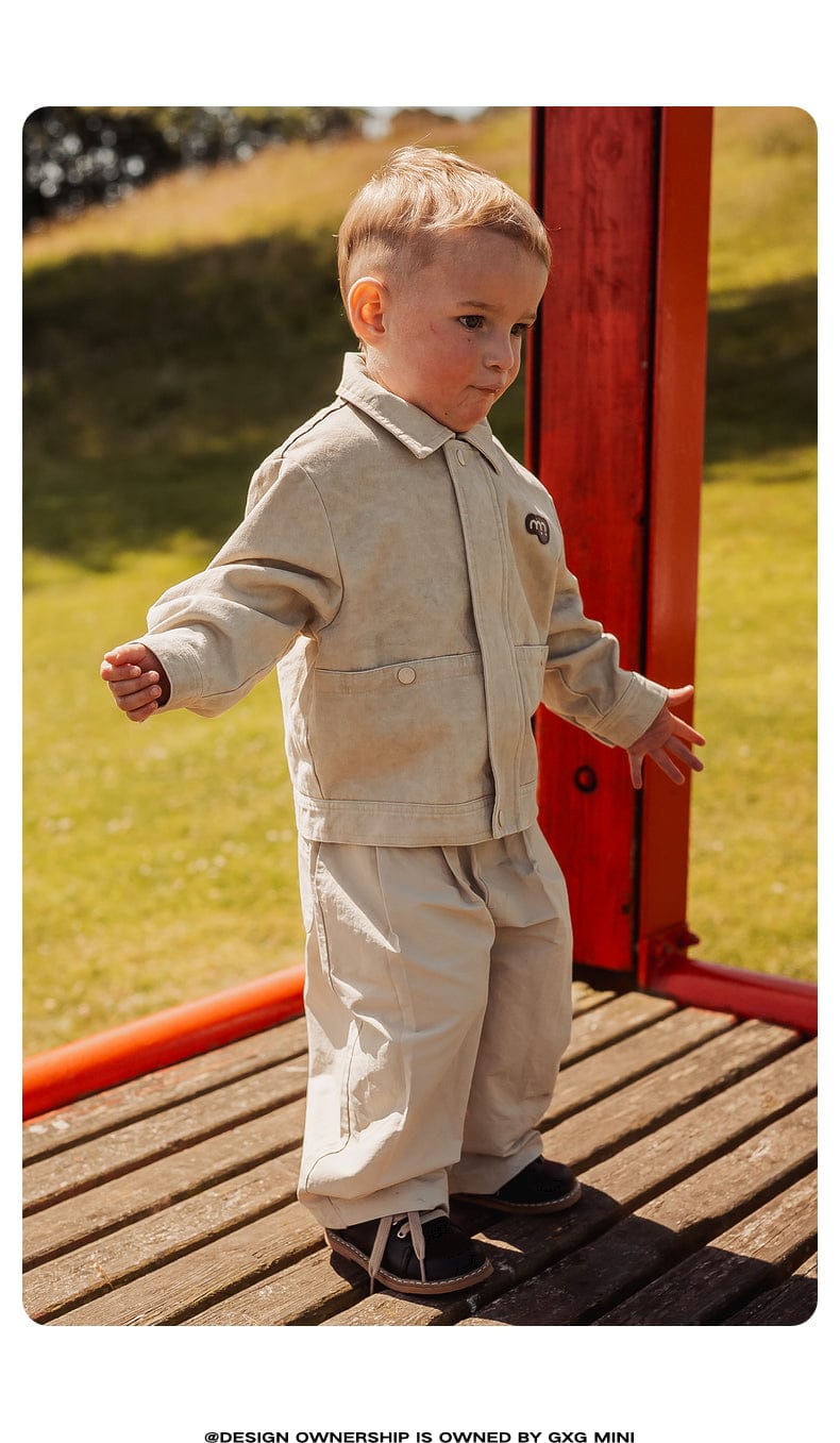 ショートコート・ジャケット・ジャンパー 長袖アウター スタンドカラー 無地 シンプル ボタン【mh0011316】