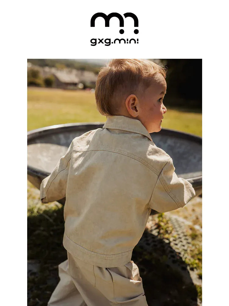 ショートコート・ジャケット・ジャンパー 長袖アウター スタンドカラー 無地 シンプル ボタン【mh0011316】