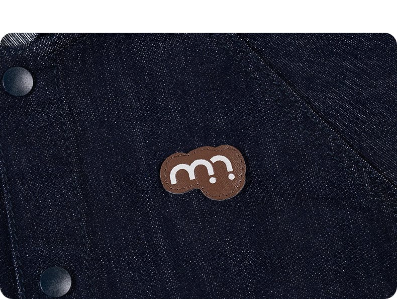 ショートコート・ジャケット・ジャンパー 長袖ジャケット デニム素材 フード付き ポンチョ風 アウター【mh0011317】