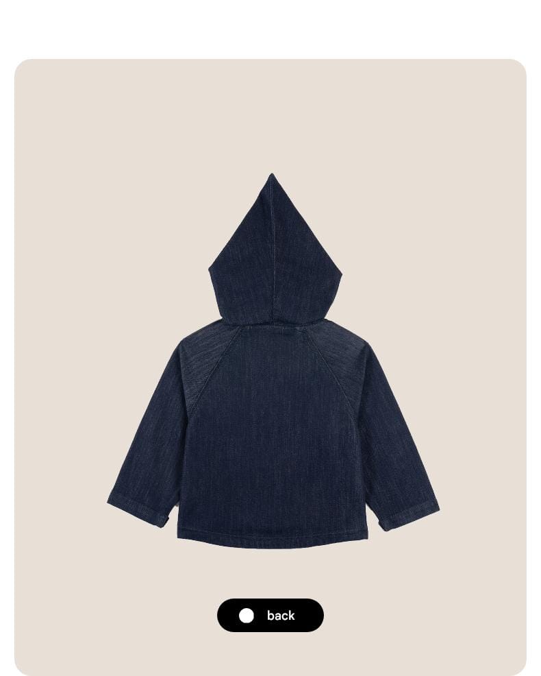 ショートコート・ジャケット・ジャンパー 長袖ジャケット デニム素材 フード付き ポンチョ風 アウター【mh0011317】