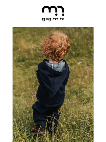 ショートコート・ジャケット・ジャンパー 長袖ジャケット デニム素材 フード付き ポンチョ風 アウター【mh0011317】