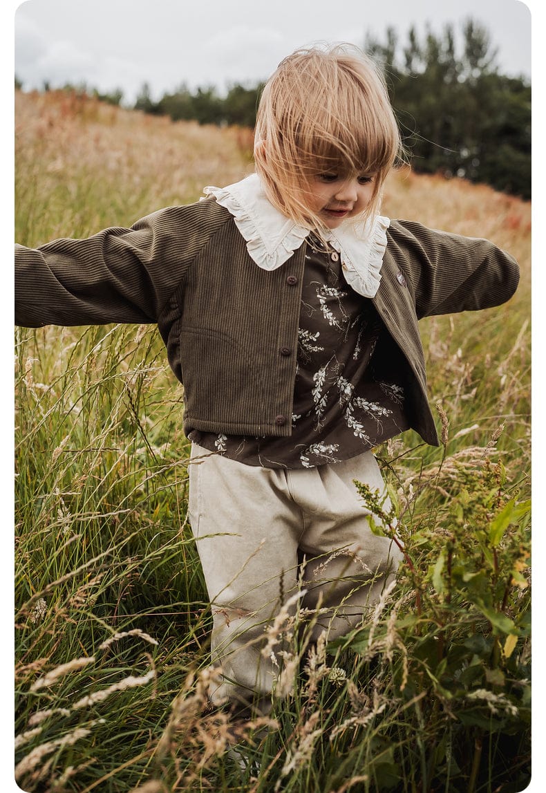 ショートコート・ジャケット・ジャンパー 長袖ジャケット コーデュロイ ノーカラー レトロ アウター【mh0011318】