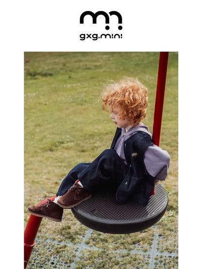 ベスト ベスト デニム素材 ノーカラー ボタン留め ゆったり アウター【mh0011322】