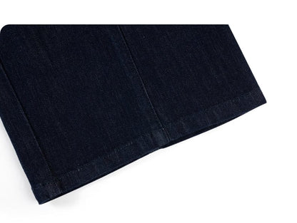 デニムパンツ ロングパンツ デニム素材 ストレート ゆるシルエット 無地 カジュアル【mh0011324】