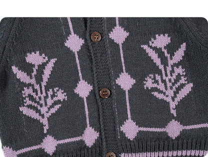 カーディガン・パーカー 長袖カーディガン ウール混紡 ビッグカラー レトロ アウター【mh0011328】