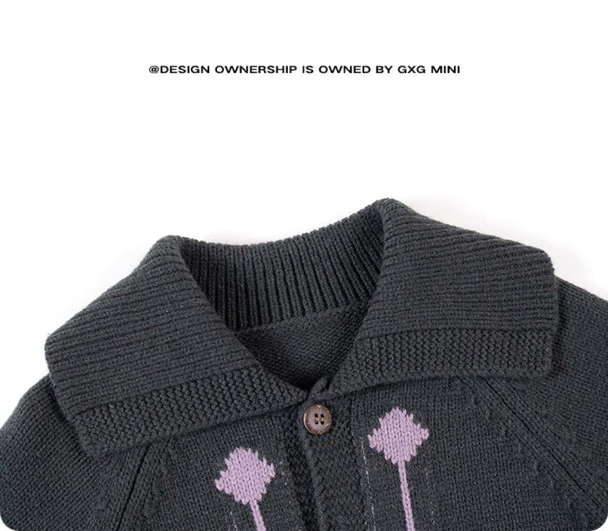 カーディガン・パーカー 長袖カーディガン ウール混紡 ビッグカラー レトロ アウター【mh0011328】